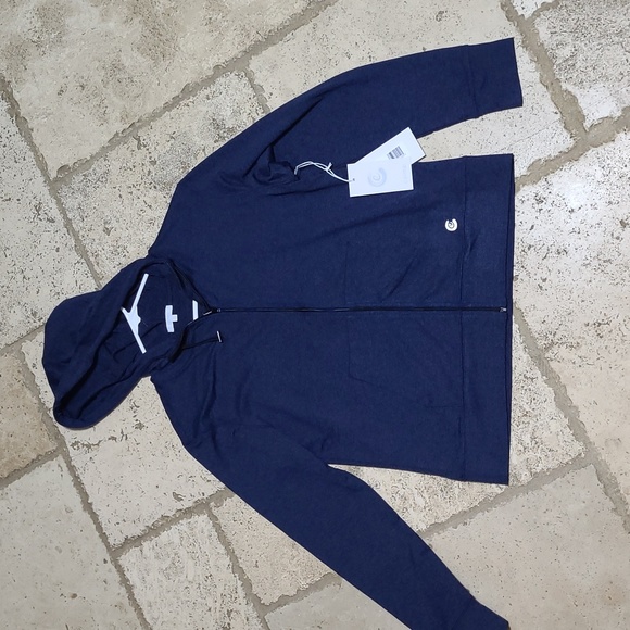 Johnny Was Tops - Calme By Johnny Was Heather Zip Up Hoodie  Size L Women's
